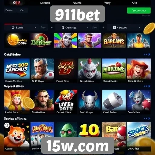 Opções de jogos disponíveis no 911bet